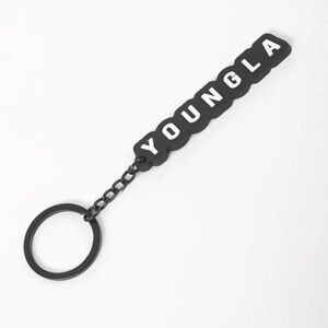 🔑 YOUNGLA Black Keychain 🔑 NWT 🔑